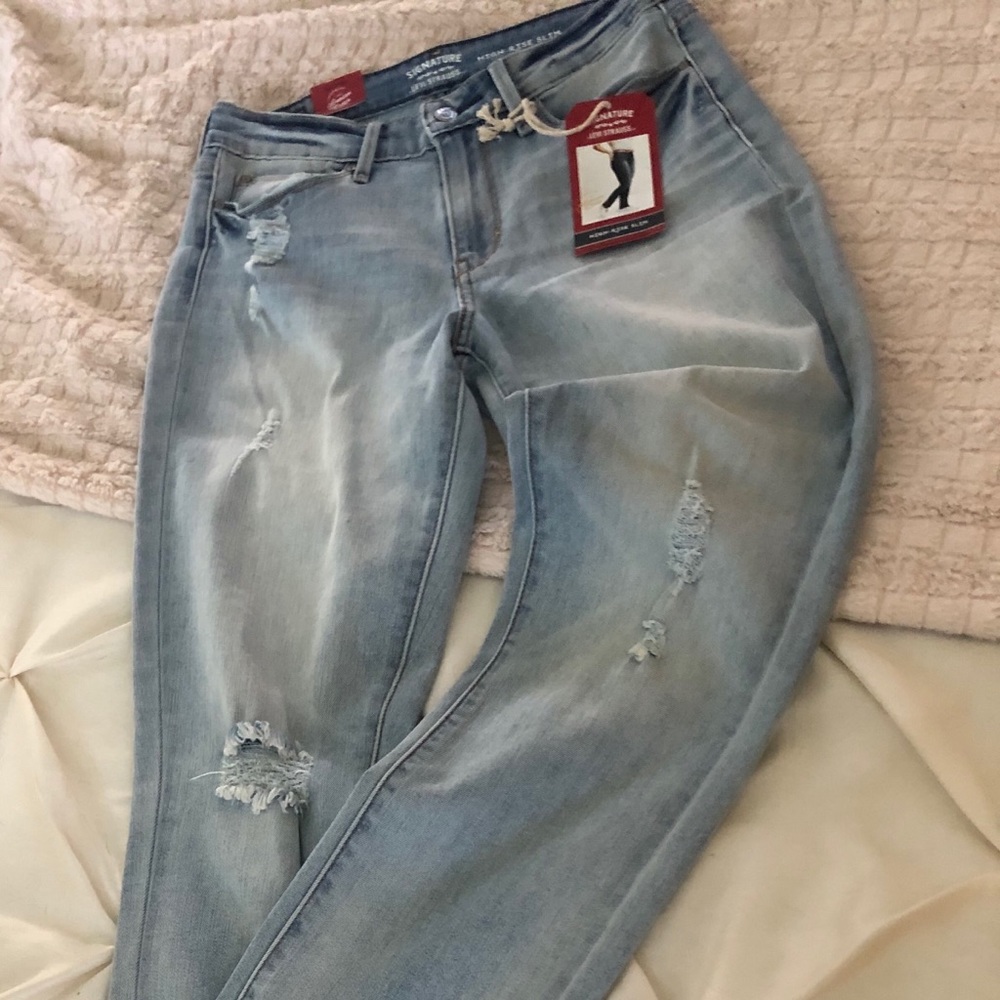 Distressed Levi Strauss jeans
